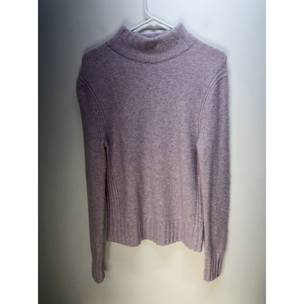 J.CREW Womens mock neck super soft  sweater in lavender Merino Wool Alpaca S